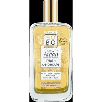 Pleťový olej SO’BiO étic Précieux Argan Pěstící olej na tělo, tvář i vlasy BIO (100 ml) - elixír mládí a krásy Varianta: elixír mládí a krásy