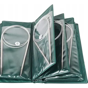 Jehlice Sada kruhových pletacích jehlic, 11 ks, 120 cm, 1,5-3 mm, nerezová ocel