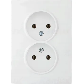 Elektrická zásuvka Bílá nástěnná Elektrická Zásuvka Kanlux