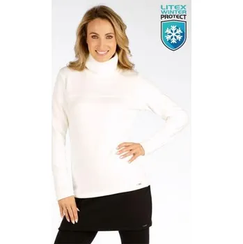 Dámský svetr Dámský dlouhý rolák Litex 7F128 bílá S