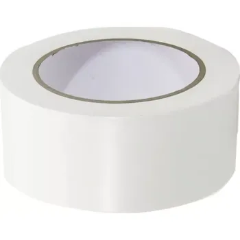 Výstražná páska Bílá vyznačovací páska Super - délka 33 m, šířka 5 cm