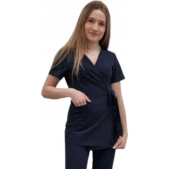 Dámské sako Zavinovací sako, tunika tmavě modrá basic premium vel. XXL