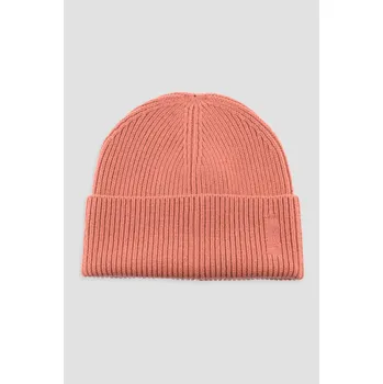 Kšiltovka ČEPICE GANT WOOL RIBBED BEANIE FADED BRICK