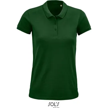 Pánské tričko SOL's Collection Polokošile Planet Women piqué, krátký rukáv, dámská COT25357554005-bottle gree 2XL Zelená lahvově