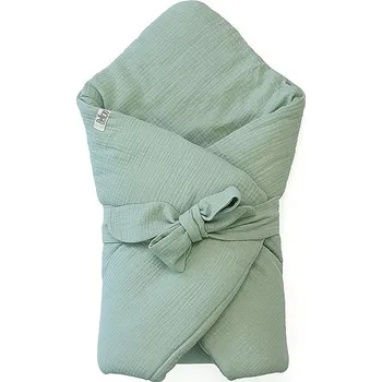 Zavinovačka Pinkie Bellou BIO bavlna Muslin Mint