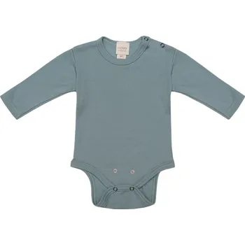 Kojenecký body Merino body dětské s dlouhým rukávem OIL BLUE, MUFFIN MODE Velikost: 68/74