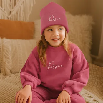 Dívčí mikina Mikina s výšivkou jména RŮŽOVÁ Velikost: 98 (2-3 roky), Varianta: S čepičkou s lemem