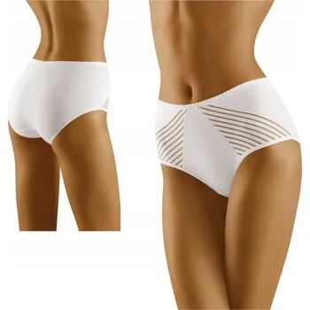 Kalhotky Wol-bar Bavlněné dámské Kalhotky s vysokým pasem Eco Ma bílé XL