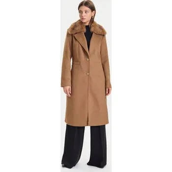 Guess Vlněný kabát W5BL19 W2642 Hnědá Regular Fit M