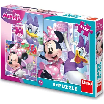 Puzzle Dino Puzzle Minnie a Daisy 3x55 dílků