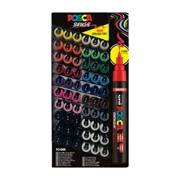 Posca displej Posca PC-5BR 60 ks, plastový, plný, 16 barev, Š 16 V 31 cm