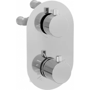 Vodovodní baterie Mexen Kai termostatická vanovo-sprchová baterie, 3-cestná, chrom - 77602-00 Vanovo-sprchové baterie