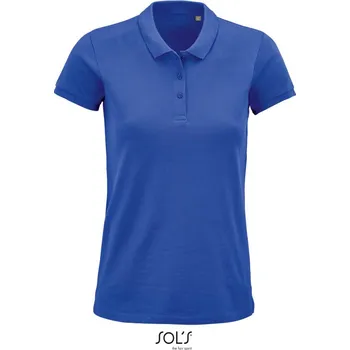Pánská móda SOL's Collection Polokošile Planet Women piqué, krátký rukáv, dámská COT25357545004-royal blue XL Modrá královská