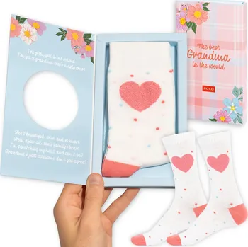 Dámské ponožky SOXO dámské ponožky v krabičce - přáníčko pro nejlepší babičku