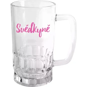 Sklenice Půllitr Svědkyně - nápis 2