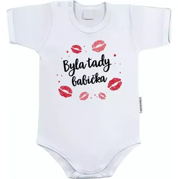Kojenecký body Dětské body s krátkým rukávem Byla tady babička