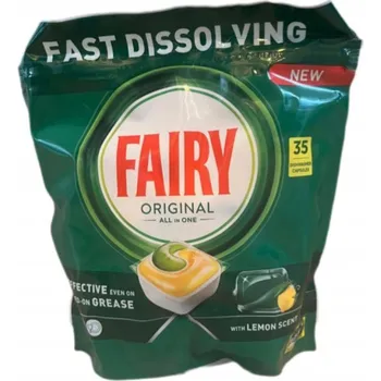 Tableta do myčky Kapsle do myčky FAIRY All in One Lemon 35 ks