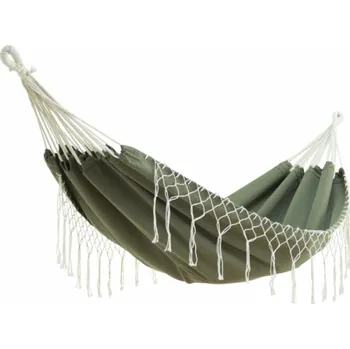 Houpací síť Houpací síť DOMOLETTI 10220T2, tmavě zelená, 220×160 cm