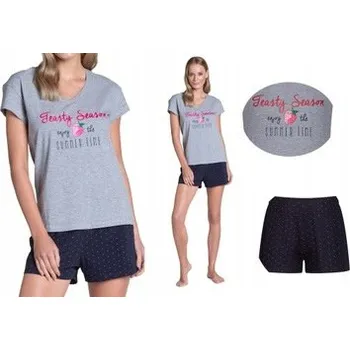 Dámské pyžamo Henderson dámské pyžamo bavlna šedé, velikost L