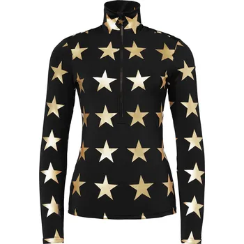 Cyklistické kalhoty Dámské triko Goldbergh Lunaria Ski Pully Black/Gold