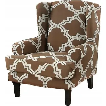 Napínací potah Hnědý potah na křeslo