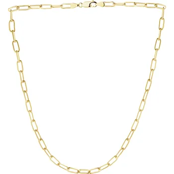 Náhrdelník Zlatý náhrdelník - paper clip - AP541-7590