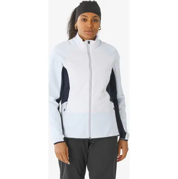 WEDZE Dámská větruodolná běžkařská bunda XCS 500 S BÍLÁ|MODRÁ|ŠEDÁ