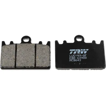 Brzdový systém Sada brzdových destiček, kotoučová brzda TRW MCB643