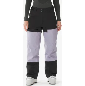 Snowboardové kalhoty WEDZE Dámské lyžařské kalhoty nepromokavé prodyšné AM 500 S FIALOVÁ|ČERNÁ