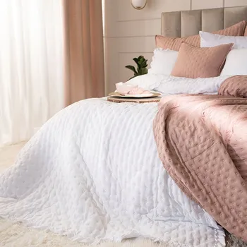 Prostěradlo Přehoz Markizeta polyester 220 cm x 240 cm bílý