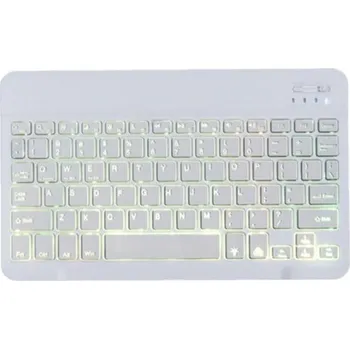 Klávesnice Bezdrátová Bluetooth podsvícená klávesnice - bílá
