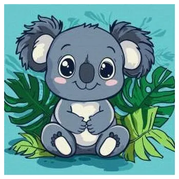 Set školních potřeb Malowanie po numerach - Wesoła koala Kids