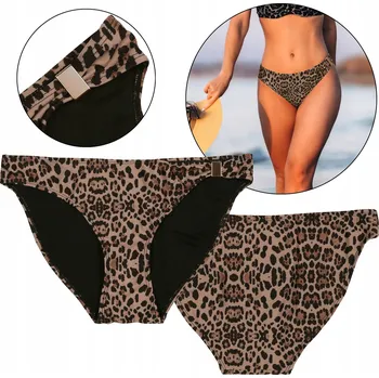 Dámské plavky Spodní díl plavek s leopardím vzorem M