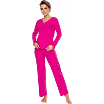 Dámské noční prádlo ELDAR DÁMSKÉ PYŽAMO ROSARIA AMARANT DLOUHÝ RUKÁV 38 / M