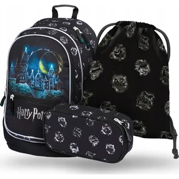 Školní batoh Školní batoh Harry Potter BAAGL s více přihrádkami, černá, modrá 25 l