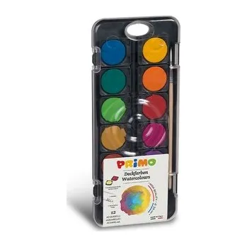 Vodová barva Vodové barvy PRIMO BLACK FINE, Ø 30mm, 12 barev + štětec + běloba