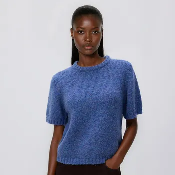 Dámský svetr Reserved - Svetr s krátkými rukávy - grey blue - 120GS-58M - 120GS-58M-S