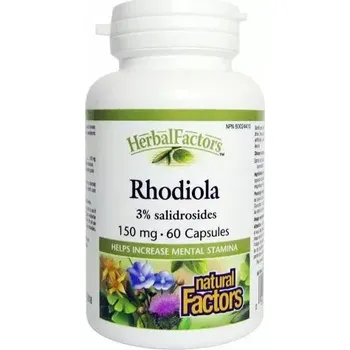 Přírodní produkt Natural factors Rhodiola extrakt (rozchodnice) 60cps