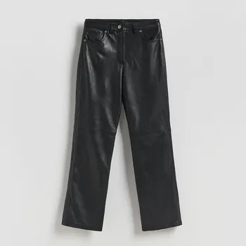 Dámské kalhoty Reserved - Kalhoty z ovčí kůže - černý - 951HU-99X - 951HU-99X-M