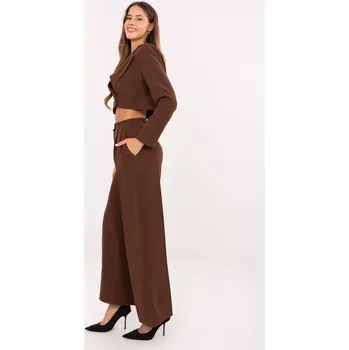 Oblečení a móda Set-IT-KMPL-FL9019.08P-brown RUE PARIS černá | hnědá 3436028