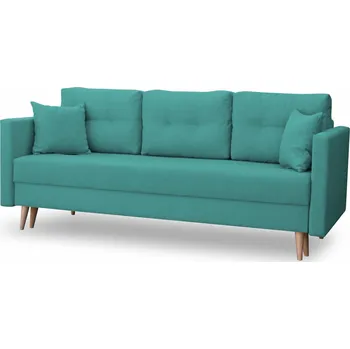 Pohovka Rozkládací pohovka s boxem Lahti Tyrkysová