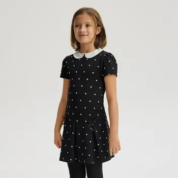 Dívčí šaty Reserved - Puntíkované šaty - černý - 214FW-99X - 214FW-99X-164