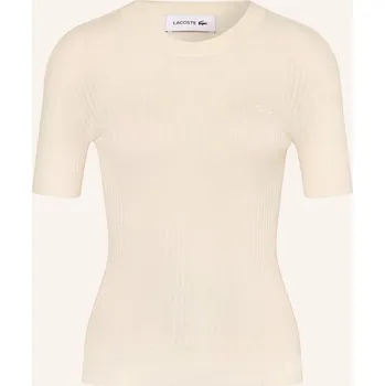 Dámský svetr Lacoste Dámské Úpletové Tričko Z Merino Vlny, režná, 38