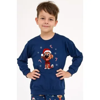 Chlapecké pyžamo Chlapecké pyžamo Cornette 966/173 Dog Tmavě modrá 146-152