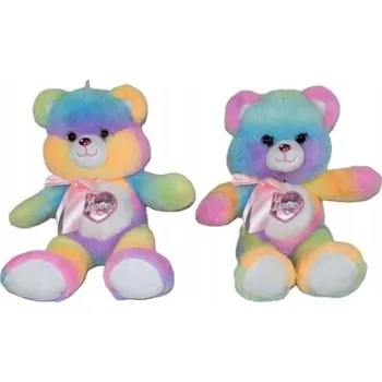 plyšák PLYŠÁK MEDVÍDEK 25 CM SEDÍCÍ SE SRDÍČKEM