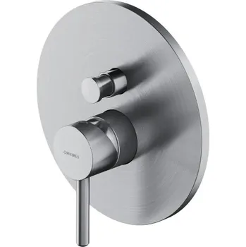 Vodovodní baterie Omnires Y podomítková vanovo-sprchová baterie, nástěnný díl, kartáčovaný nikl Y1235RONI