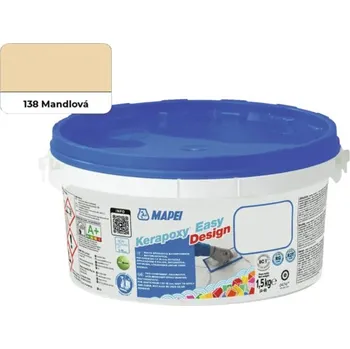Spárovací hmota Mapei KERAPOXY EASY DESIGN 138 MANDLOVÁ 1,5kg 5KB013802