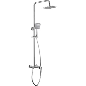 Sprchový set Deante BORO PIANO sprchový sloup 1-funkční s baterií, chrom NER_04PM