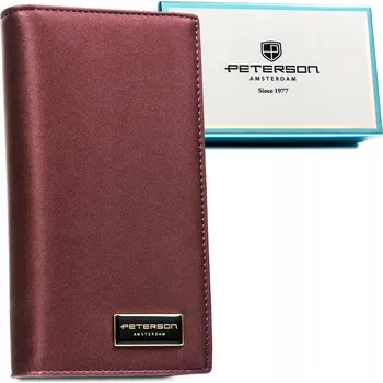 Dámská kožená peněženka Peterson s RFID ochranou, velká a prostorná, z pravé kůže