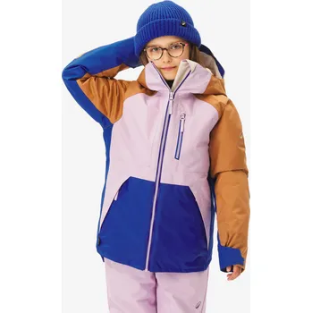 WEDZE Dětská snowboardová bunda SNB500 pro děti od 6 do 10 let 6 LET FIALOVÁ|KAŠTANOVÁ|MODRÁ|OKROVÁ